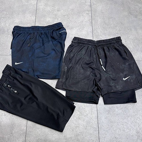 شلوارک کشاله دار ورزشی نایکی  (NIKE BIKER SHORTS) رنگ سرمه ای سایز 2XL